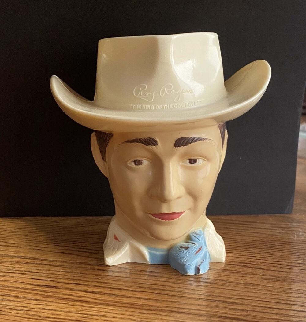 Vintage Roy Rogers ‘The King Of The Cowboys’ 1950s Plastic Cup/Mug F&F Co. USA